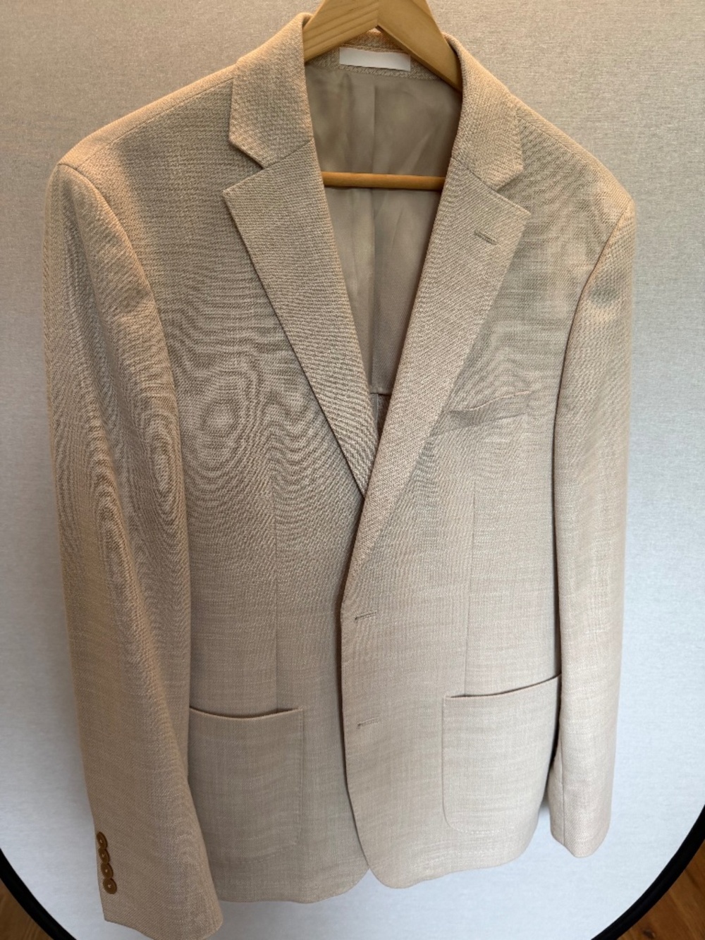 Calvin Klein X Slim Fit Beige Tan Blazer Sport Coat 41R